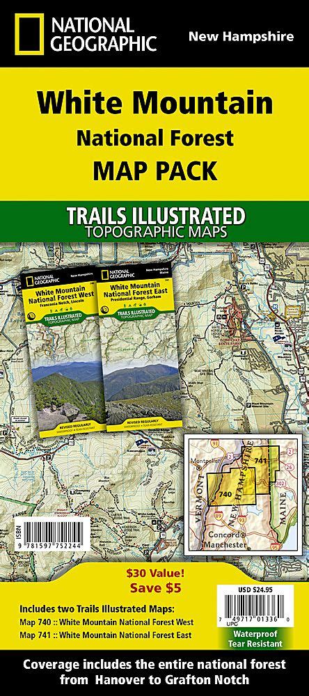 White Mountain National Forest Map Pack Bundle