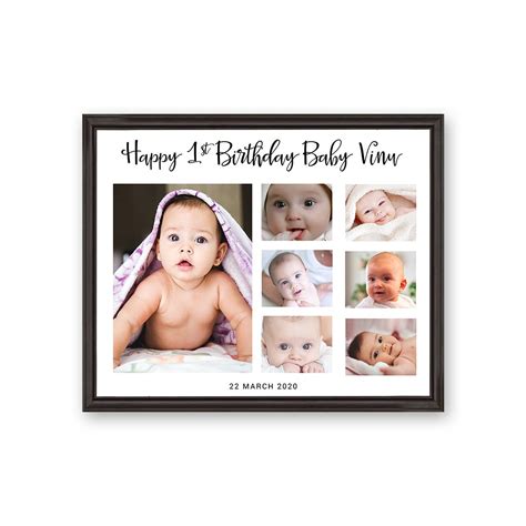 Baby Birthday Photo Frame B01 12x15 By Print It Free Delivery