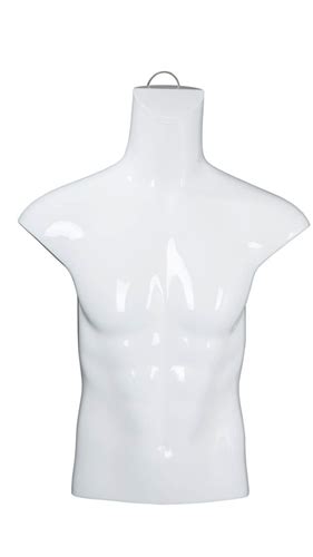 Headless Male Glossy White Freestanding 12 Torso Form Buy A