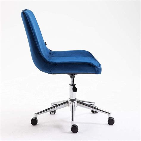 Cherry Tree Furniture Cala Sapphire Blue Colour Velvet Fabric Desk