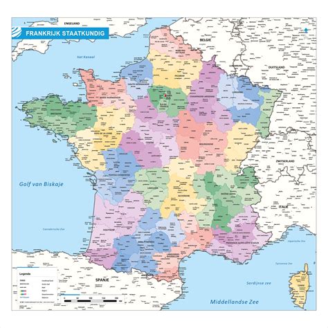 Deze website is een informatiepagina. Landkaart Frankrijk staatkundig | Vector-Map de online ...