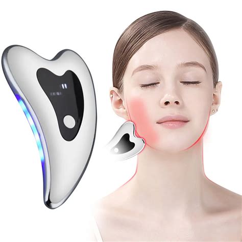 4 In 1 Electric Gua Sha Face Massager Anti Wrinkles Double Chin Skin