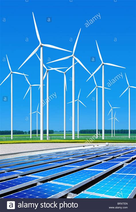 Environmentally Benign Solar Panels And Wind Turbines Generating