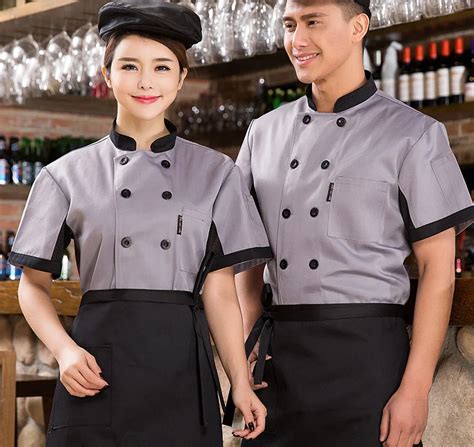 Chef Uniform Chef Wear Short Sleeved Summer Hotel Kitchen Restaurant