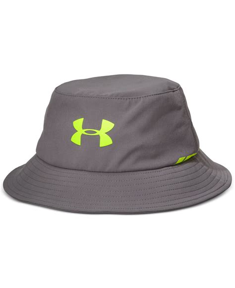 Under Armour Elements Water Resistant Golf Bucket Hat In Gray For Men