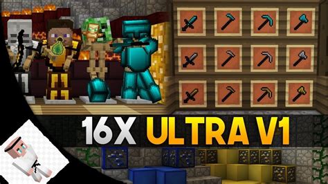 Ultra V1 16x Pvp Texture Pack Fps Boost Minecraft Pebedrock