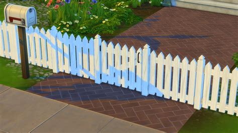 My Sims 4 Blog Picket Fence And Gate By Dasmatze2