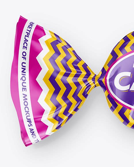 Download Glossy Candy Mockup in Packaging Mockups on Yellow Images Object Mockups