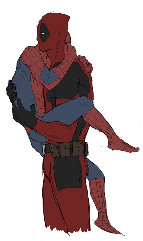 Spideypool Done Did Hug A Monster Deadpool Und Spiderman