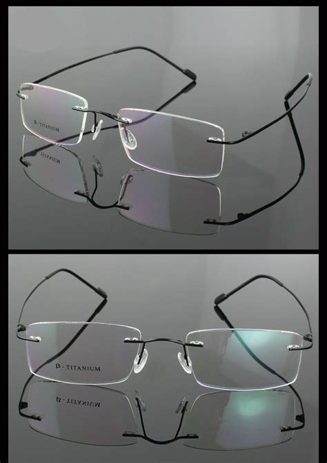 Sunglasses Frames Vazrobe 3g Titanium Rimless Glasses Frame Men Women Optical Clear Lens Man