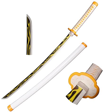 Lkjad Cosplay Anime Katana Swords Agatsuma Zenitsu Samurai Sword