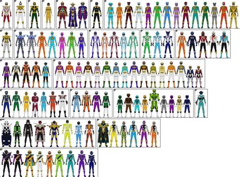 All Additional Sentai Rangers Reference List By Taiko554 On Deviantart