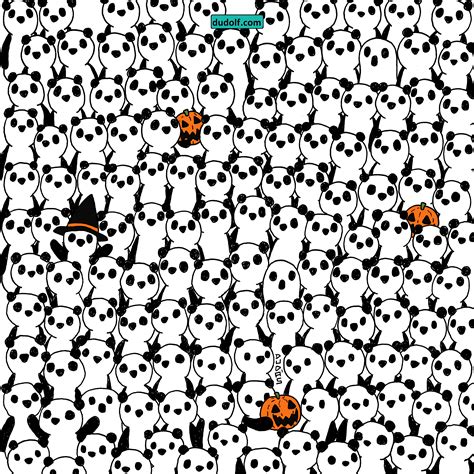 Brain Teaser Can You Find The 3 Ghosts Hidden Among The Pandas Fox News