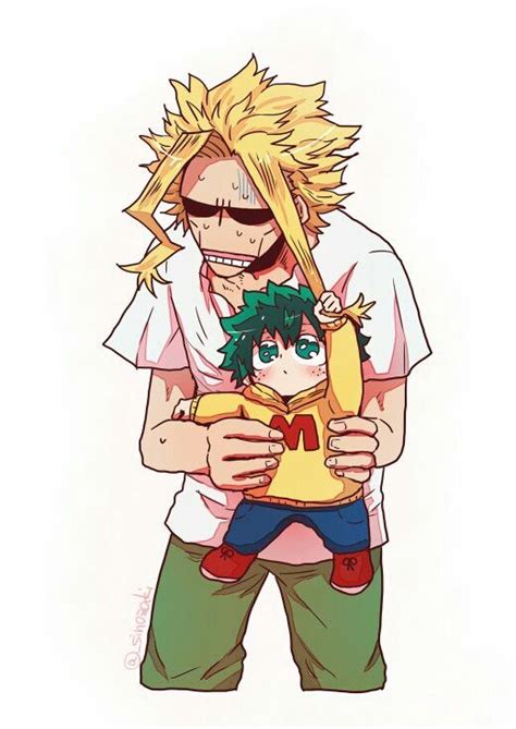 91 Best Dad All Might And Son Deku Images On Pinterest