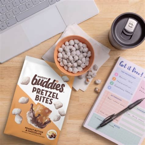 chex mix peanut butter and chocolate muddy buddies pretzel bites 9 oz pick ‘n save