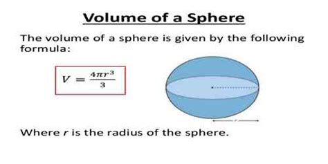 Volume Of Sphere Assignment Point