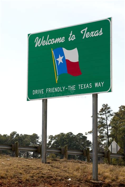 Welcome To Texas Sign Stock Image Image Of Horizontal 51212781