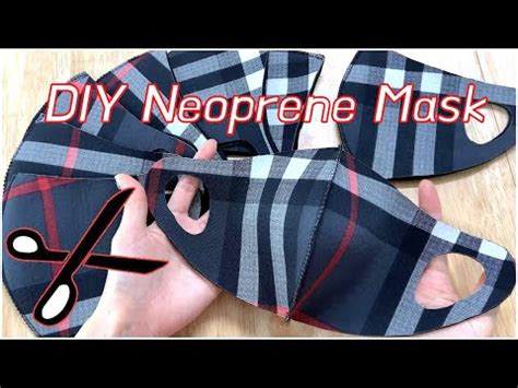 41 free face mask sewing patterns approved by 64 hospitals (+ pdf printables). EASY DIY NEOPRENE FACEMASK / CUT FABRIC / MASK PATTERN ...