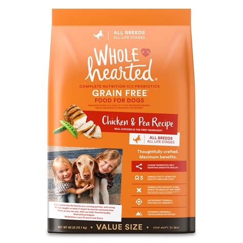 Wholehearted Grain Free All Life Stages Chicken And Pea Recipe Dry Dog