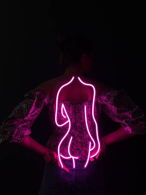 Woman Sexy Neon Sign Body Neon Led Sign Home Neon Decor Etsy