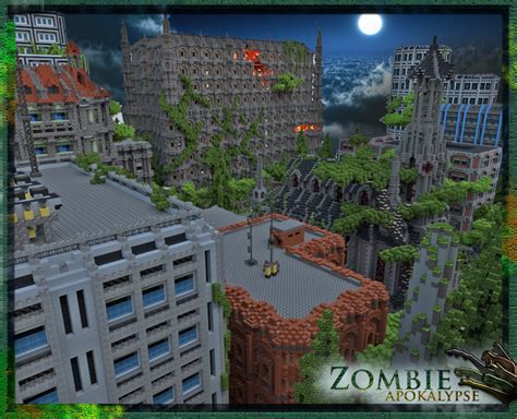 Minecraft 1710 Large Zombie City Map Pathraf