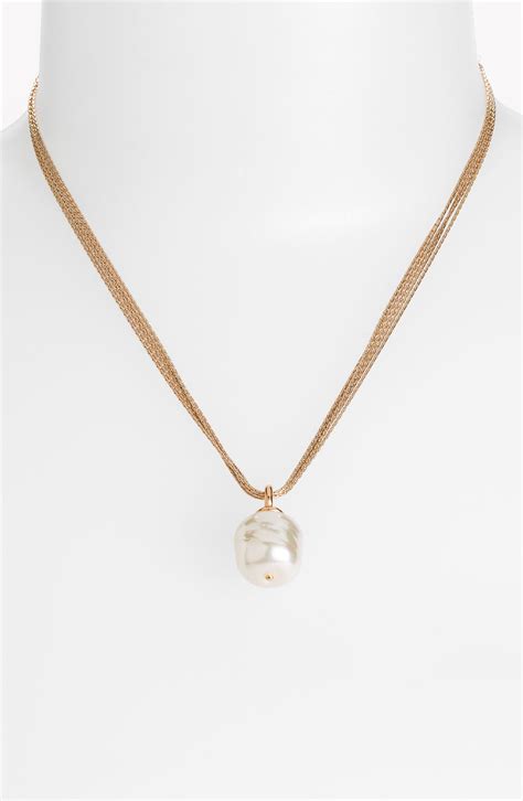 Majorica 16mm Baroque Pearl Pendant Necklace Nordstrom