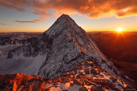 Capitol Peak Sunset Elk Mountains Colorado Mountain Photography By