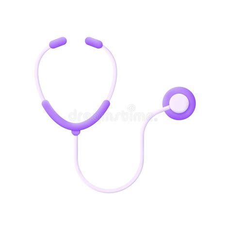 3d Medical Stethoscope Isolated On White Background Stethoscope Cardio