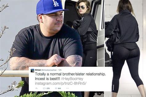 Khloe Kardashian Makes Incest Joke After Brother Rob Declares Her His