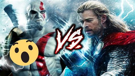 Thor Vs Kratos Epic Battle Youtube