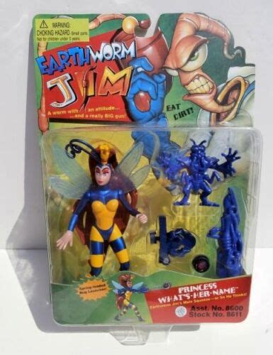 Nip Earthworm Jim Princess Whats Her Name Action Figure Playmates 1995