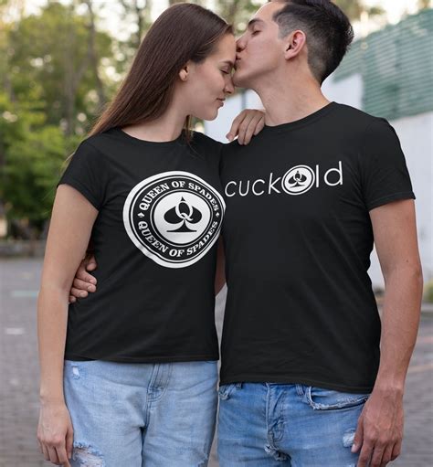 cuckold and queen of spades couple t shirts 2 swinger shirts etsy