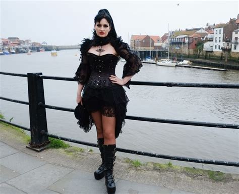Rachel Barratt From Stockton Visits The Goth Weekend April 2014 Whitby Goth Weekend Goth