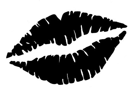 Kissing Lips Clipart Black And White Free Cliparts Download Images On Clipground