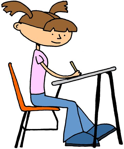 Girl Writing Clipart Free Download On Clipartmag