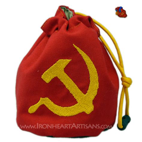 Soviet Red Hammer And Sickle Dice Bag Ironheart Artisans