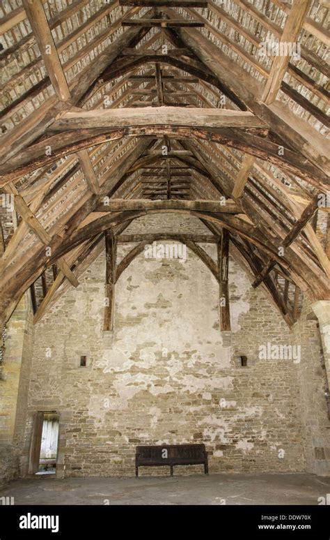 Inside The Banqueting Hall At Stokesay Castle In Shropshire England