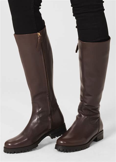 Kalani Leather Knee Boots Hobbs