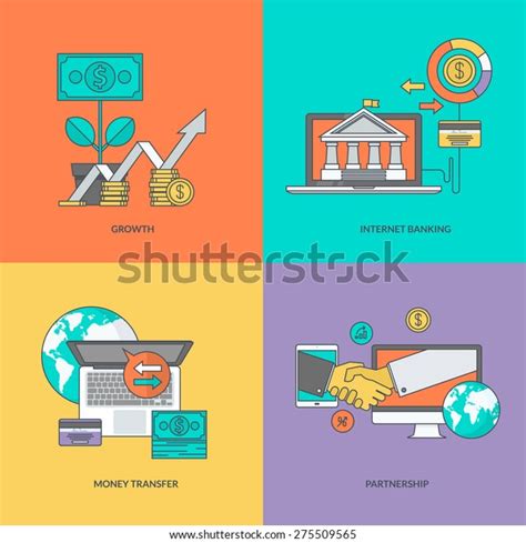 Set Color Line Icons On Theme Stock Vector Royalty Free 275509565