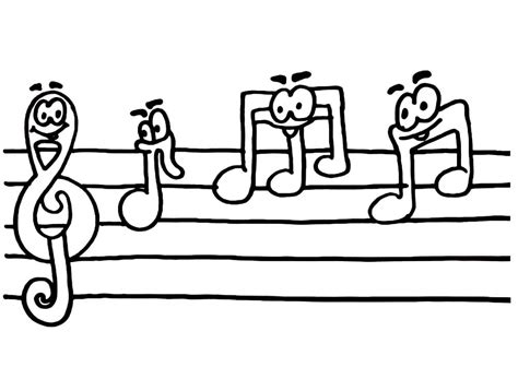 Funny Music Notes Coloring Page Download Print Or Color Online For Free