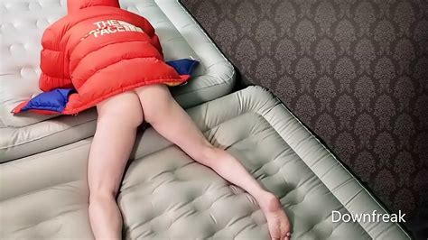 PVC Inflatable Mattress Humping With Down Jacket GaySearch Com