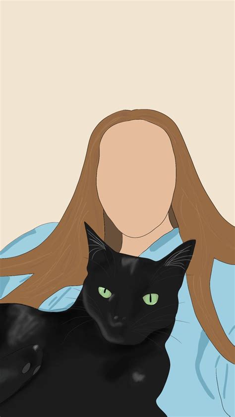 Digital Faceless Portrait Illustration Or Pet Faces Faceless
