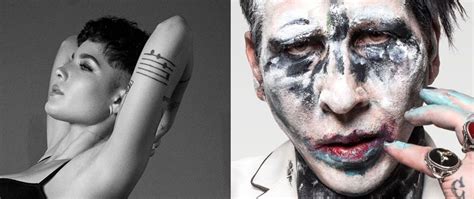Halsey Dressed Up As Marilyn Manson For Halloween This Weekend