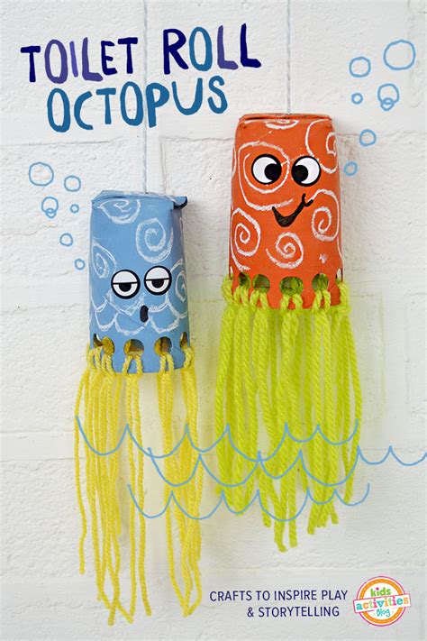 Toilet Roll Crafts For Kids Wiggly Octopus