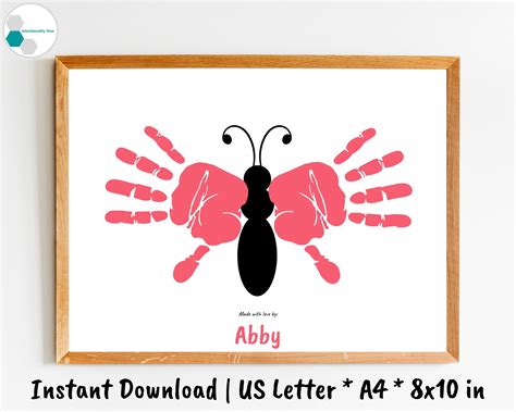 Butterfly Handprint Craft Template Ph