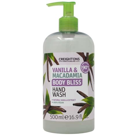 Body Bliss Vanilla And Macadamia Hand Wash 500ml Case Of 6 Handsanitiser For Business