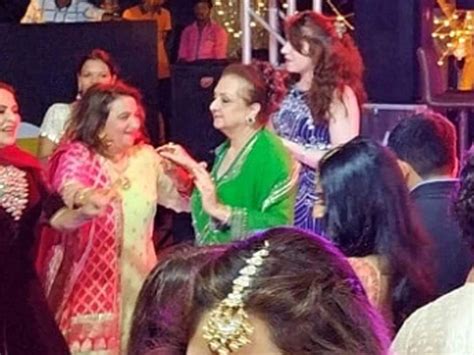 Saira banu or saira bano age rahman children wife daughter rahima biography age khatija ameen son starsunfolded factor money. Saira Banu dances at Sayyeshaa's wedding | Star gossip ...
