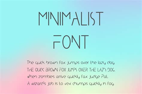 Minimalist Typeface A Minimal Font Sans Serif Fonts Creative Market
