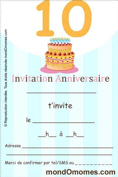 Confection du goûter d'anniversaire, choix des bougies, des ballons et des confettis, vous devez faire une jolie carte d'invitation. Carte D Invitation Anniversaire Fille 10 Ans