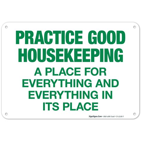 Housekeeping Safety Slogans With Pictures